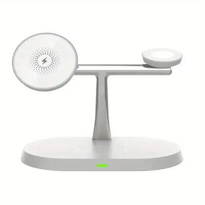 3 In 1 Magnetic Wireless Charger Stand for iPhone 15 14 13 12 Pro Max Apple Watch 1-9 AirPods Fast Charging Station Phone Holder